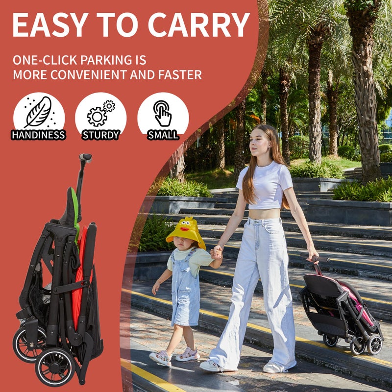 Cool Kids Baby Stroller, Portable Umbrella Stroller with Automatic Folding Function Suitable for Walking, Shopping, and Amusement Parks - Image 3