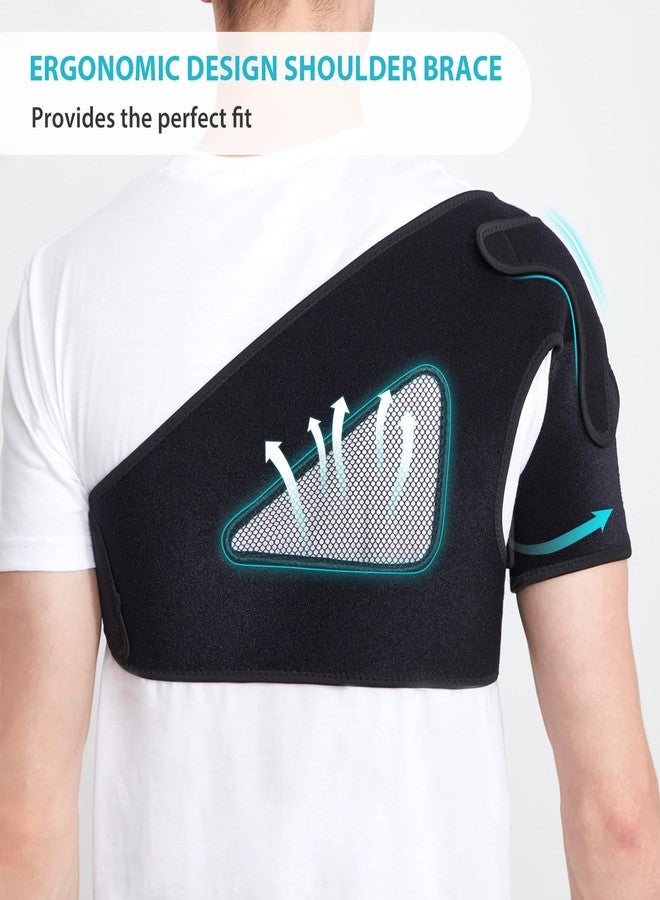 KD Shoulder Support Brace: Shoulder Stability Brace for Torn Rotator Cuff, AC Joint Pain Relief, Dislocation, Tendonitis, Arthritis - Shoulder Braces for Men/Women with X-Strap Support System - Image 3