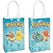 Amscan Printed Paper Kraft Bags 825 x 525 x 3 8 Pieces Perfect for Parties Gifts Goodies Pokemon - Image 3