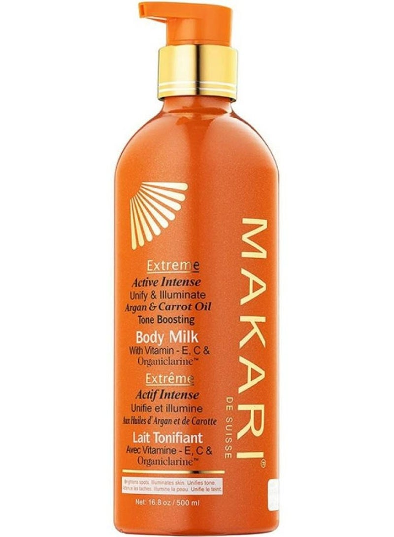 Makari Extreme Argan And Carrot Oil Tone Boosting Body Milk 1200 ML - Image 1