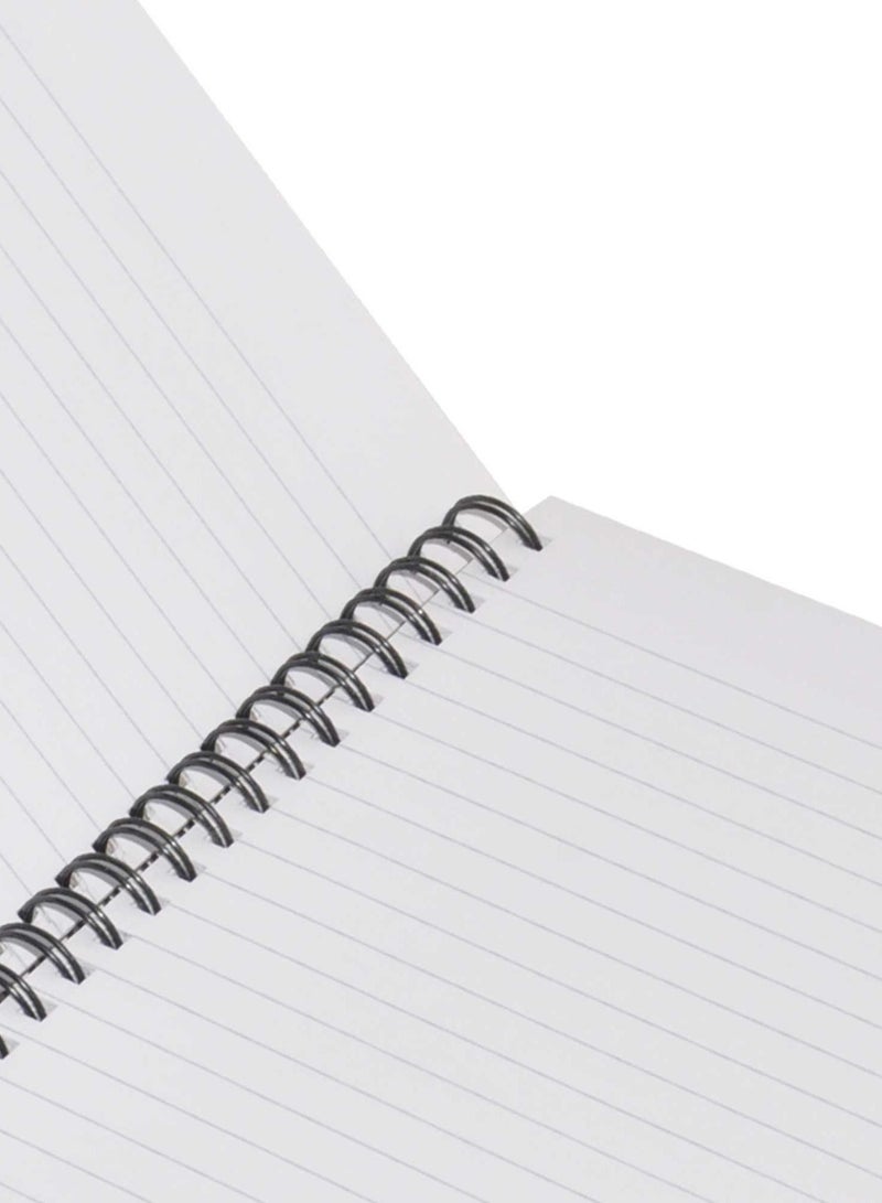 FIS LIGHT Pack of 5  Spiral Hard Cover Note Book 100 Sheets. Size : 9X7 Inches (22.86 X 20.32 CM) -LINBS971001311 - Image 3