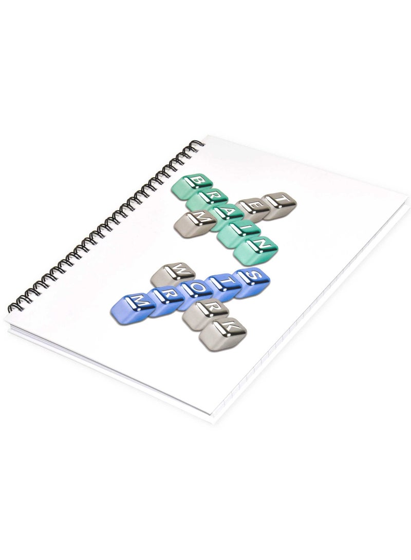 FIS LIGHT Pack of 5  Spiral Hard Cover Note Book 100 Sheets. Size : 9X7 Inches (22.86 X 20.32 CM) -LINBS971001311 - Image 4