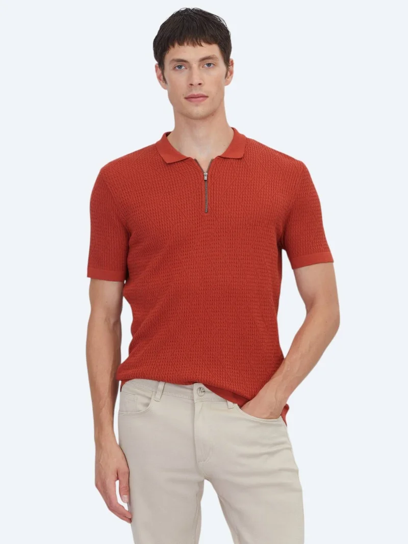 Kip Tile Red Knitwear