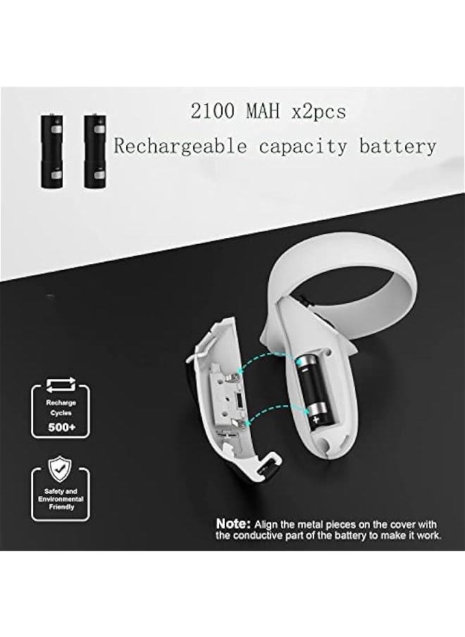 Generic - Charging Dock for Oculus Quest 2/Meta Quest 2,VR Headset Charging Stand Compatible with Oculus Quest 2 Accessories Wall Mount Charger Station, USB-C Link Cable - Image 1