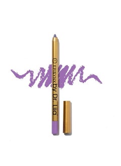 by Dr. Liia Long Lasting Glide-On Gel Eyeliner Pencil | Gluten-Free, Hypoallergenic, Vegan | 1.2ml | Royal Purple Shimmer