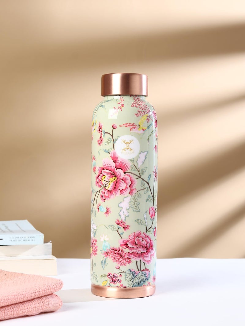 MERCAPE® - Copper Water Bottle Joint Less with Leak Proof Technology - Copper Bottle for Home, Office, Yoga & Travel Water Bottle, 1 Liter (Style-02) - Image 5