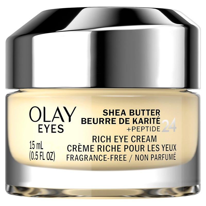 Olay Eyes Shea ButterPeptide 24 Rich Eye Cream Fragrance Free 05 oz
