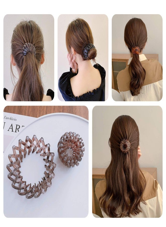 AUEAR, 7 Pack Birds Nest Magic Hair Clip, Hair Accessories for Women Ponytail Ties Bun Maker Scrunchies for Thick Thin Holders - Image 3