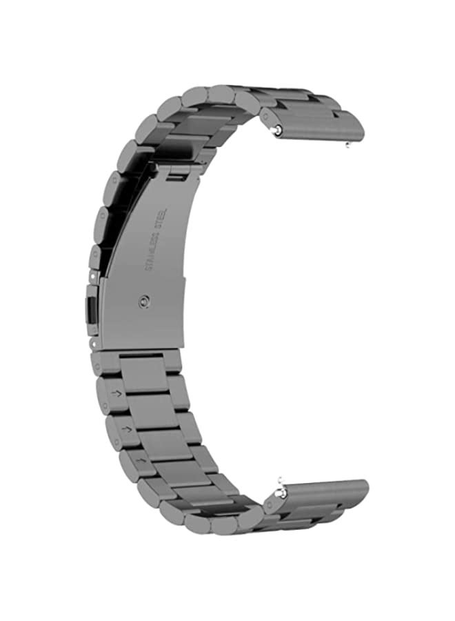 Band For Huawei GT 3 Pro 46mm Three-bead Metal Steel Watch Band Grey - Image 3