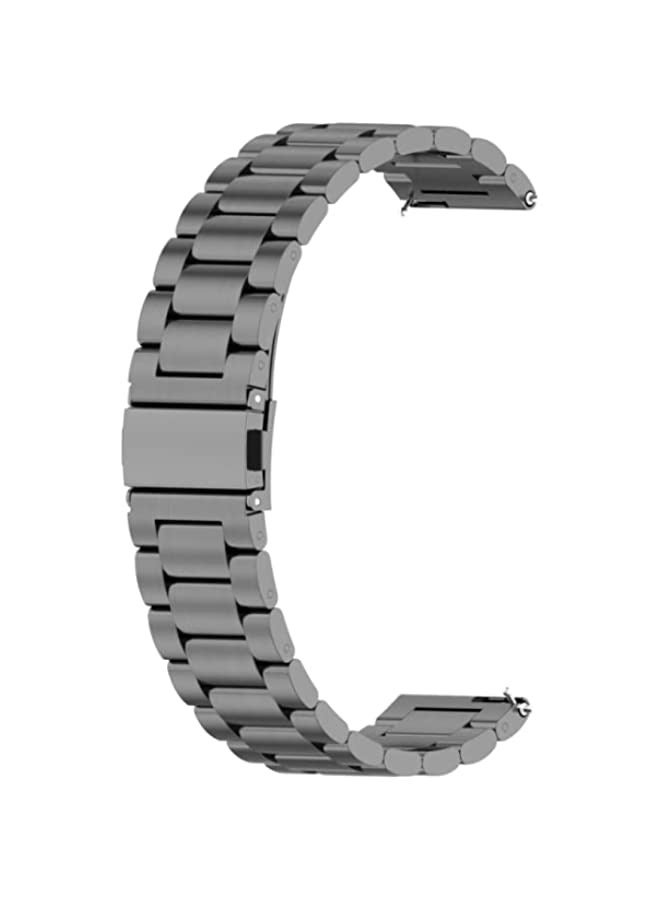 Band For Huawei GT 3 Pro 46mm Three-bead Metal Steel Watch Band Grey - Image 1