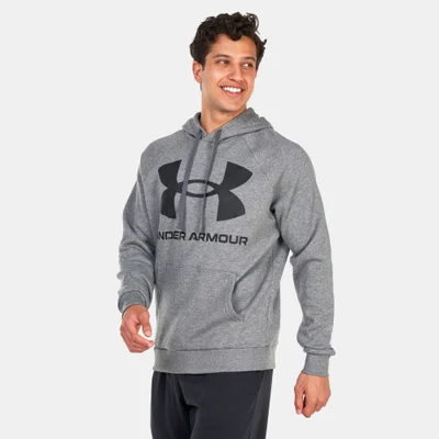 UNDER ARMOUR Men's UA Rival Fleece Big Logo Pullover Hoodie