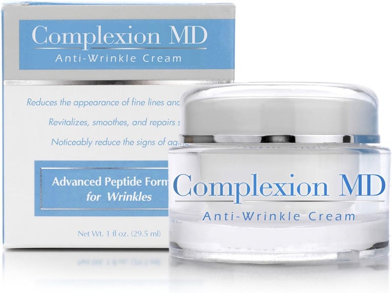 Advanced AntiWrinkle Cream  Clinically Tested MultiPeptide with Hyaluronic Acid  Face Moisturizer for Skin care  Hypoallergenic for All Skin Types  1 Ounce