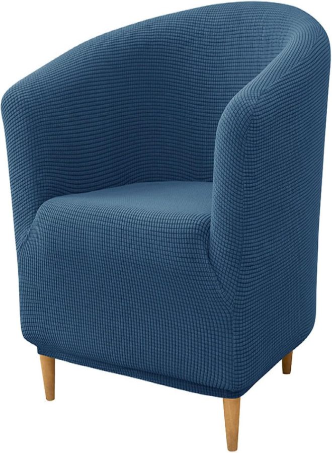 Integrated sofa cover, Damascus jacquard sofa cover, high elasticity furniture protection cover, living room armchair, for children and pets,Baby Blue - Image 1