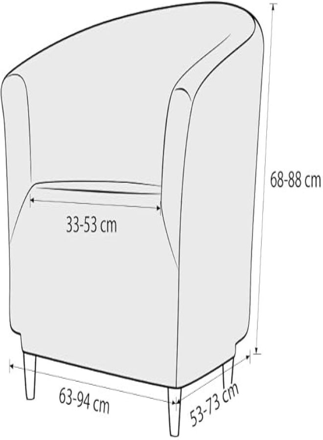 Integrated sofa cover, Damascus jacquard sofa cover, high elasticity furniture protection cover, living room armchair, for children and pets,Baby Blue - Image 4