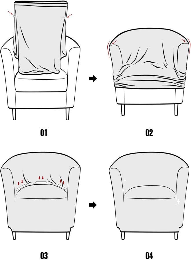 Integrated sofa cover, Damascus jacquard sofa cover, high elasticity furniture protection cover, living room armchair, for children and pets,Baby Blue - Image 5