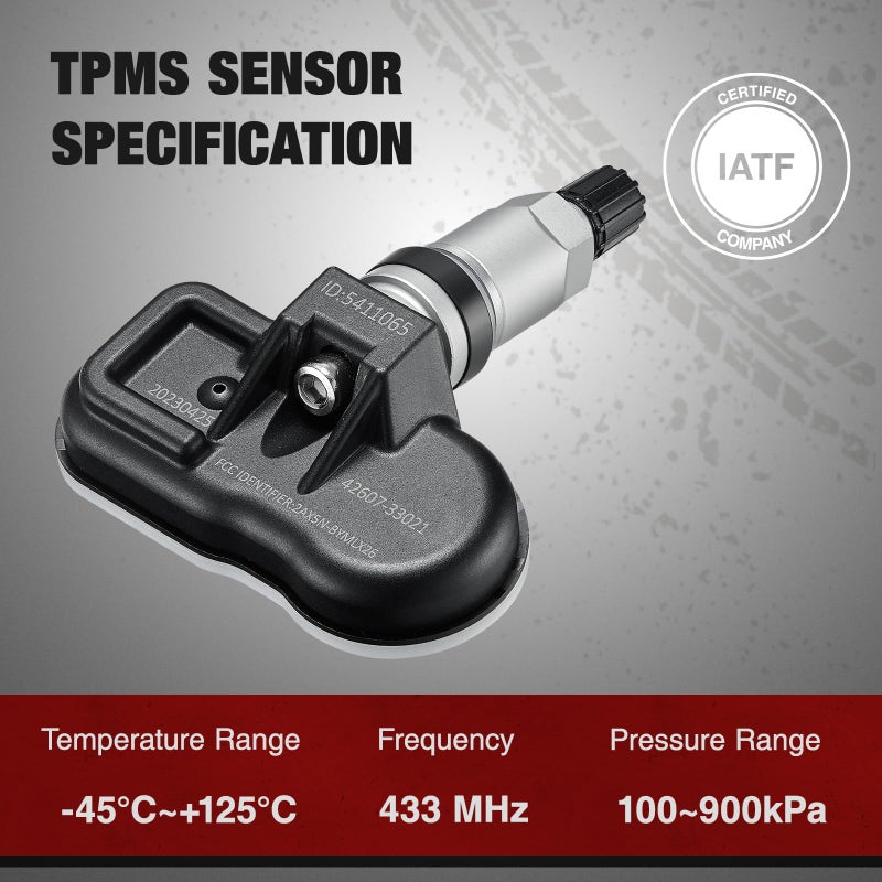 BDFHYK Upgrade TPMS Sensor 315Mhz Tire Pressure Monitoring System Compatible with Toyota 4Runner Avalon Camry Corolla FJ Cruiser Highlander Land Cruiser Matrix Prius V RAV4 Sequoia Tacoma Tundra Yaris - Image 4