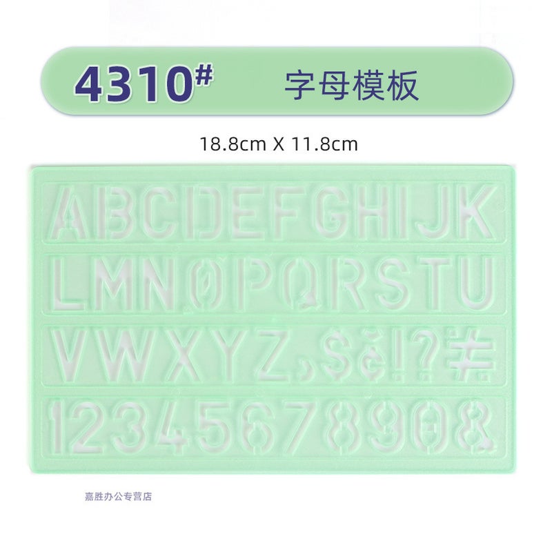 Golden Monkey Template Ruler Drawing Ruler Double Ratio Design Ruler Drawing Round Oval Chemical Electrician Indoor Building Furniture - Image 1