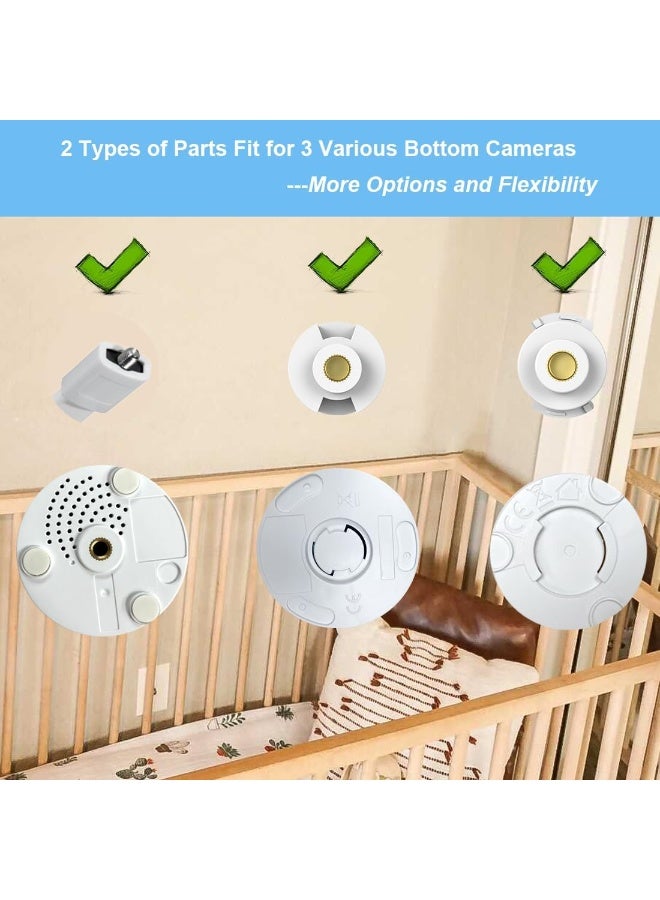 هالو بيبي HelloBaby Baby Monitor Mount for HB6550/ Pro/ HB6560/ HB65/ HB6339/ HB40/ HB6081/ HB66/ HB6351, 20 Inch Flexible Arm Bracket, Sturdy Camera Holder Attaches to Crib Cot Shelves, No Tools or Wall Damage - Image 3