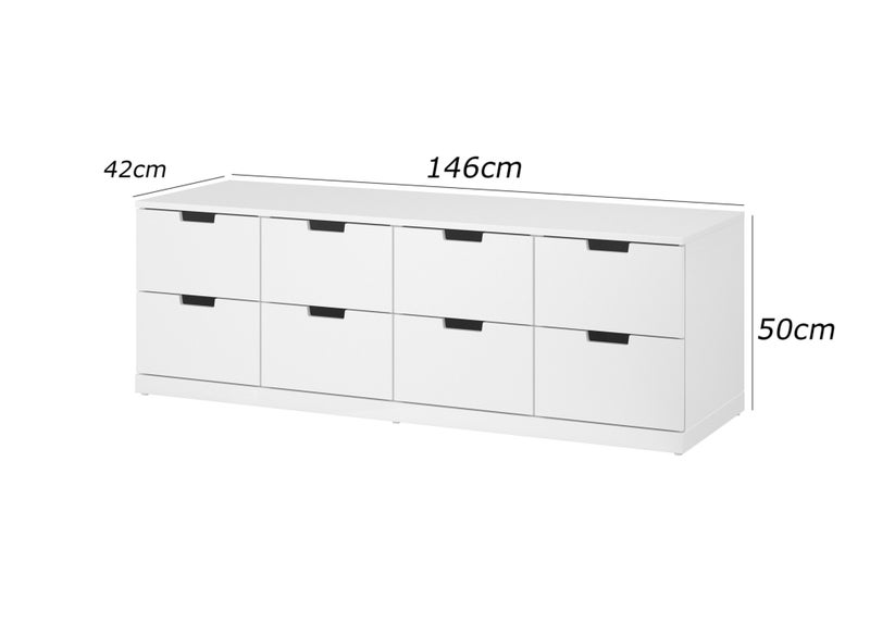 فرنتشر ستور وحدة ادراج مودرن ام دى اف - ارتفاع 50 سم - عرض 146 سم - عمق 42 سم ، من فرنتشر ستور. - Image 4