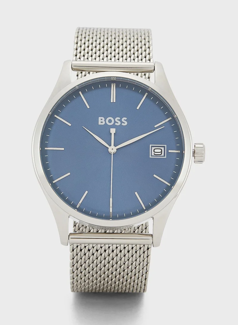BOSS Commisioner Round Analog Watch