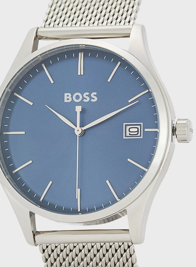 BOSS Commisioner Round Analog Watch