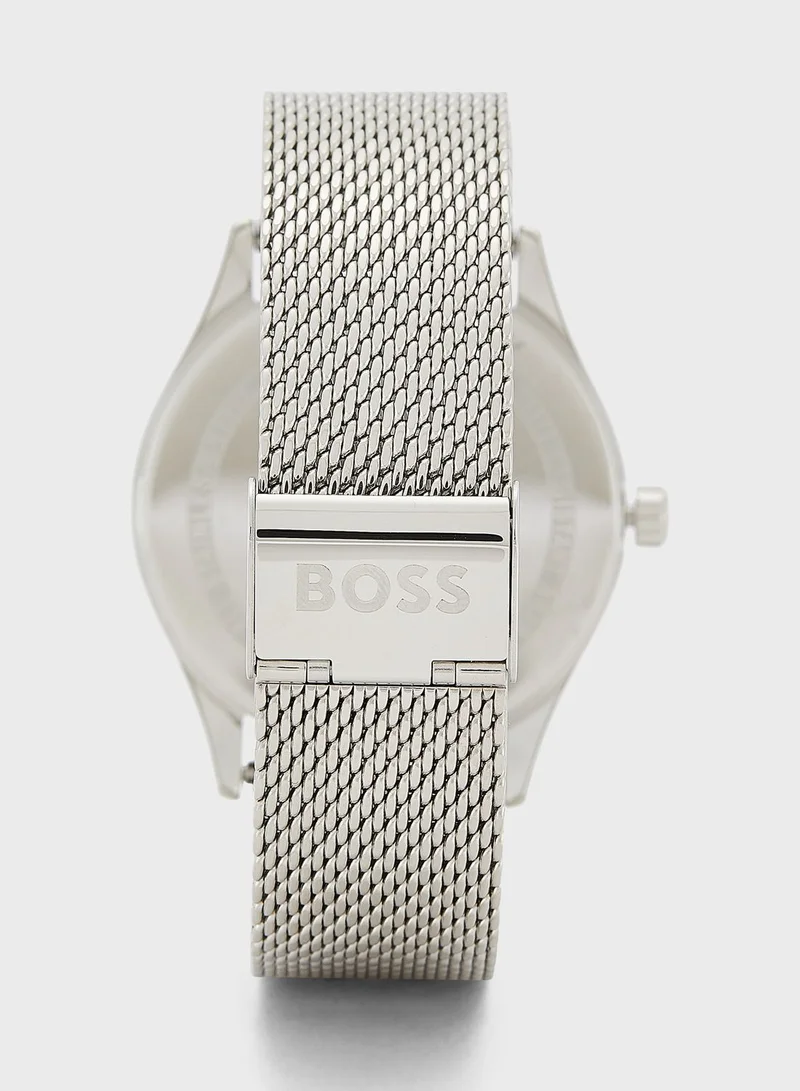 BOSS Commisioner Round Analog Watch