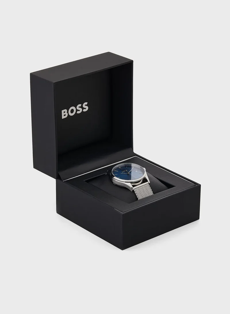BOSS Commisioner Round Analog Watch
