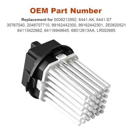 WMPHE HVAC Blower Motor Resistor Replacement for 2048707710 2048707710 Control Module Compatible with MercedesBenz SLS AMG GLK 350 C300 C350 C63 E350 E550 E63 - Image 3