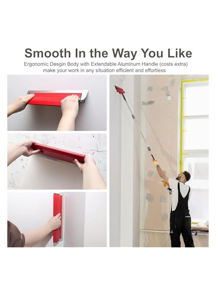 PROMASS 600mm Stainless Steel Skimming Blade with ABS Comfort Handle Design, Smoothing Knockdown Plastering Tools, Universal Filler Knife for Home Decoration  - Image 3