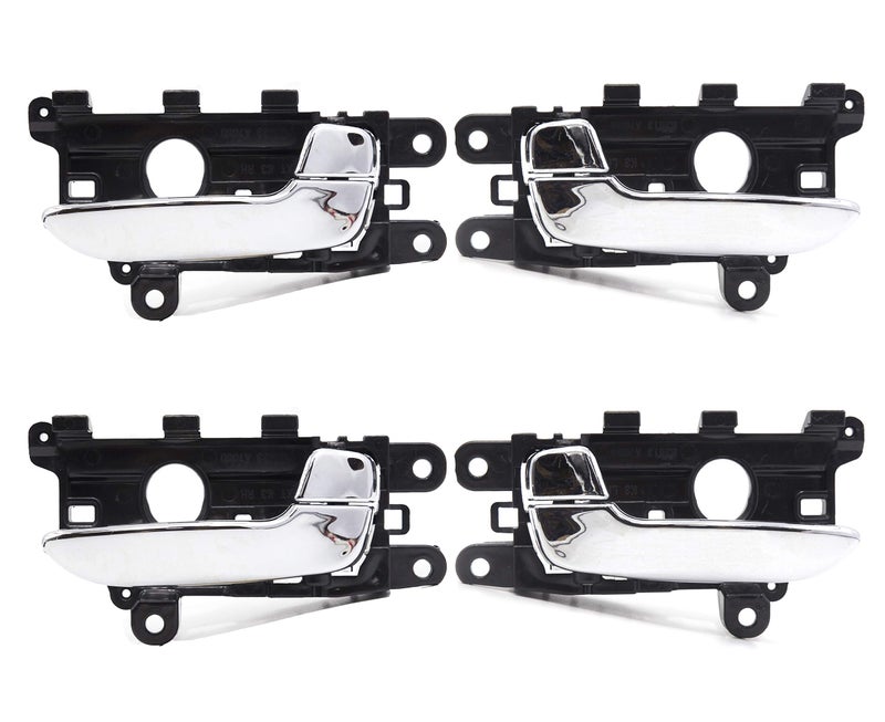 4Pcs Front Rear Left Right Interior Chrome Door Handle Set for Kia Forte Cerato K3 2014 2018