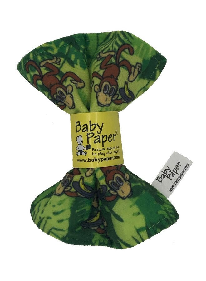 Baby Paper Original Crinkle Teether and Sensory Toy for Babies and Infants | Jungle Print | Non-Toxic, Washable | Great for Baby Showers - Image 1