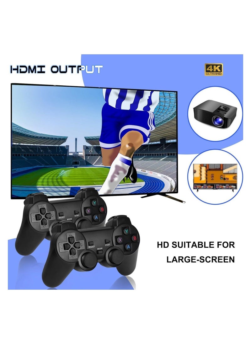 Classic Retro Game Console, Wireless HDMI Output System, Built in 10000+ 2.4G Handheld Classic Video Games, 9 Emulator Consoles - Image 4