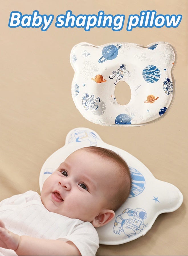 وسادة دعم رقبة الطفل وسادة تشكيل رأس الطفل وسادة إسفنجية للذاكرة منع وتصحيح إمالة الرأس وسادة الطفل مناسب للمواليد الجدد - Image 1