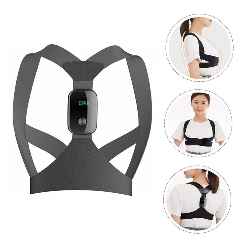 Adjustable Posture Corrector Back Shoulder Support Brace For Adults Black - Image 5