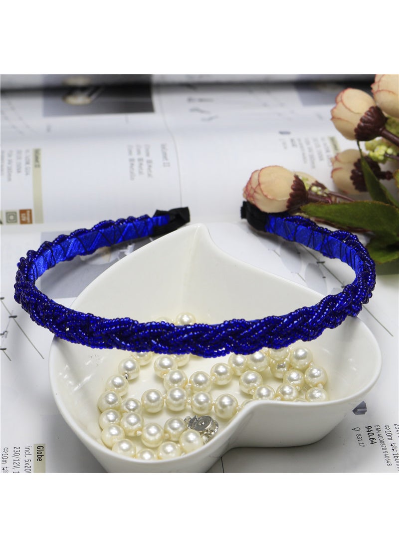 1 x 5 pcs Korean Beaded Braided Hairband Elegant Pearl Headband Sapphire Blue I3109 - pzsku/Z05FBF306A5A4B4100891Z/45/_/1732631115/370ebede-7c37-4d06-97a8-665619a13821