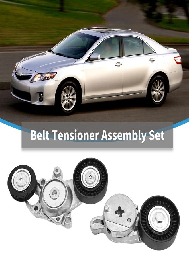 UOIENRT 2Pcs 16601-0V010 Belt Tensioner Assembly Replacement for Toyota Camry 2010-2011 2.5L Replaces 16620-36030 1662036030 Suit for Alternator, Air Condition, Power Steering - Image 4