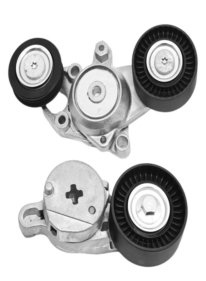 UOIENRT 2Pcs 16601-0V010 Belt Tensioner Assembly Replacement for Toyota Camry 2010-2011 2.5L Replaces 16620-36030 1662036030 Suit for Alternator, Air Condition, Power Steering - Image 1