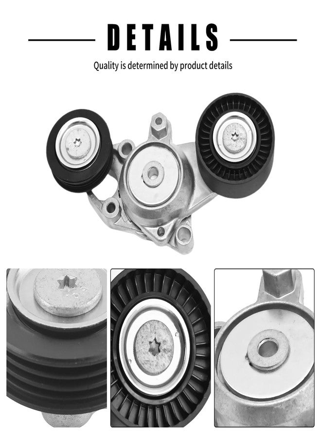 UOIENRT 2Pcs 16601-0V010 Belt Tensioner Assembly Replacement for Toyota Camry 2010-2011 2.5L Replaces 16620-36030 1662036030 Suit for Alternator, Air Condition, Power Steering - Image 2