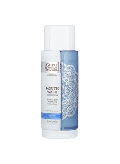 GuruNanda GuruNanda, Mouth Wash Whitening, Wild Mint, 20 fl oz (591 ml)  - Image 1
