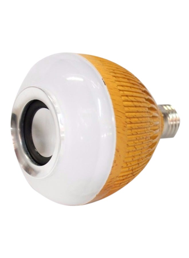Loquat Wireless Speaker With LED Light Music Bulb Yellow/White