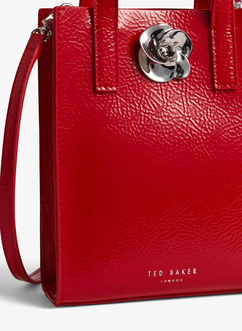 Ted Baker  Roseem Rose Detail Crinkle Top Handle Tote for Women | Best Price UAE