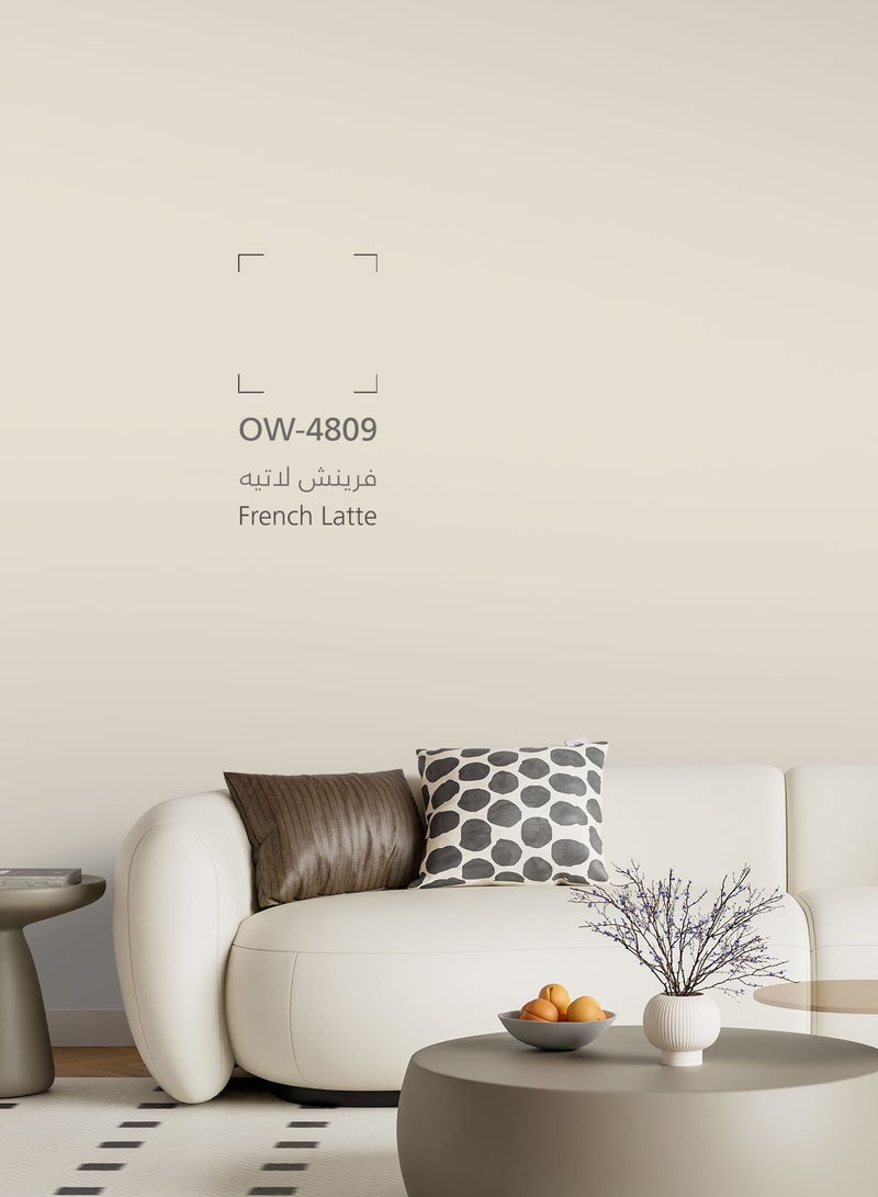 Jazeera Paints Jazetal Interior Walls Paints Semi Gloss (Color:French Latte) 3L - Image 3