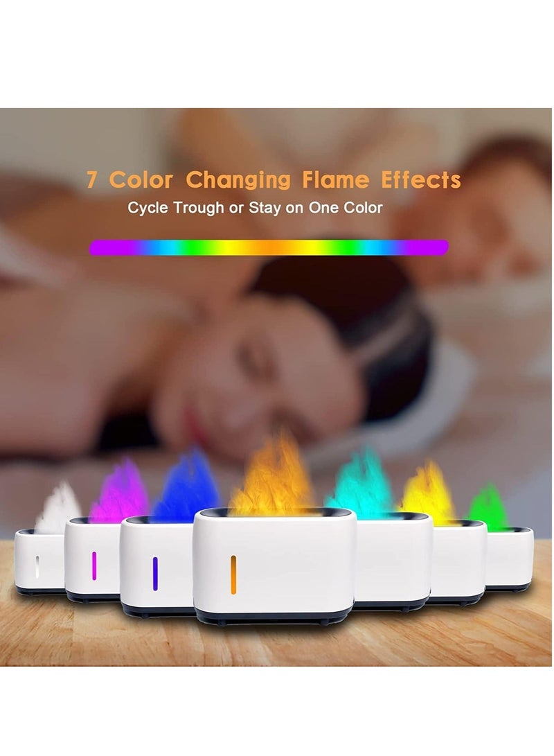 HuHa Flame Diffuser Humidifier 7 Flame Colors,Essential Oil Aroma Therapy Diffuser with Waterless Auto-Off Protection,Fire Air Diffuser for Home,Office,Bedroom  - Image 2