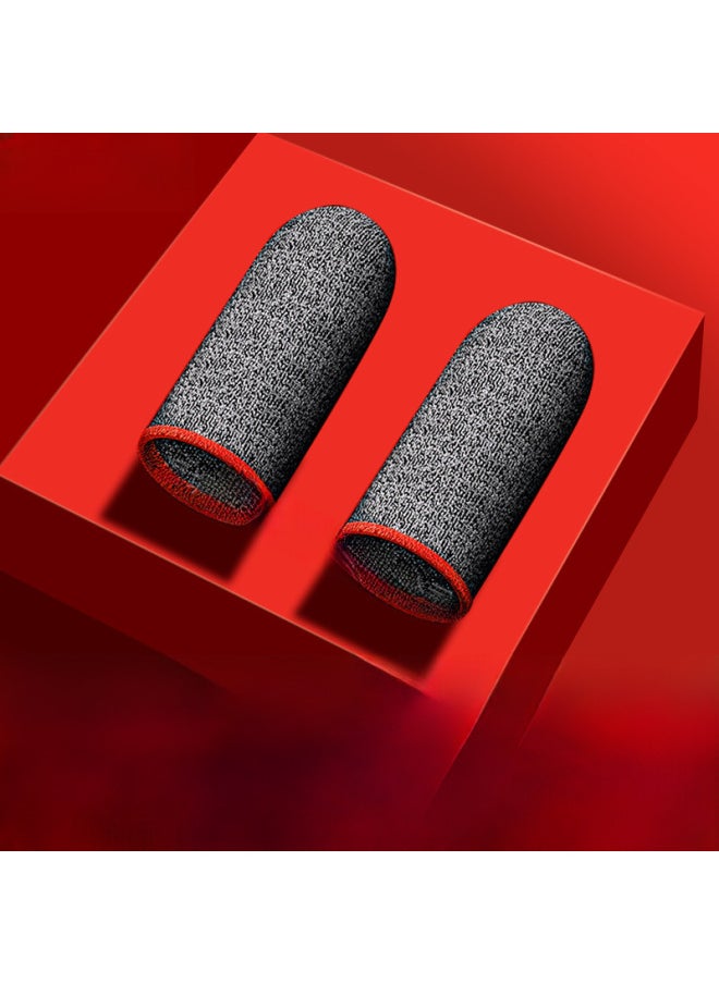 Generic Silver Fiber Game Finger Set Chicken Finger Set 24-pin Silver Fiber Gloves E-sports Breathable Sweat-proof Sliding Mobile Game Finger Set-Product Color:E-sports Model ]  - Image 2