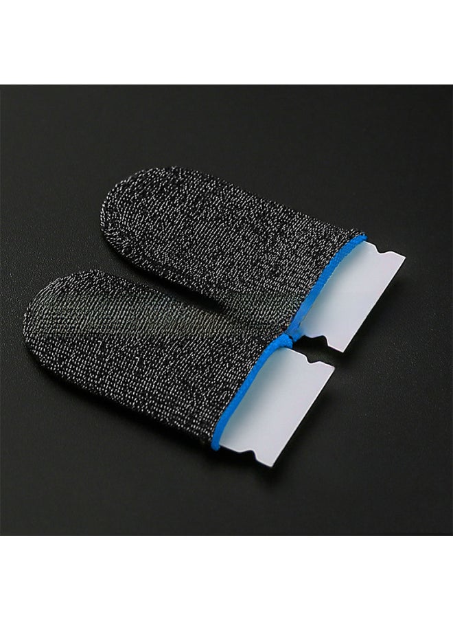Generic Silver Fiber Game Finger Set Chicken Finger Set 24-pin Silver Fiber Gloves E-sports Breathable Sweat-proof Sliding Mobile Game Finger Set-Product Color:E-sports Model ]  - Image 3
