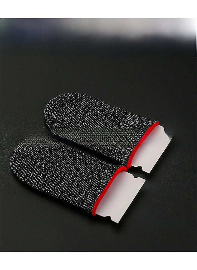 Generic Silver Fiber Game Finger Set Chicken Finger Set 24-pin Silver Fiber Gloves E-sports Breathable Sweat-proof Sliding Mobile Game Finger Set-Product Color:E-sports Model ]  - Image 5