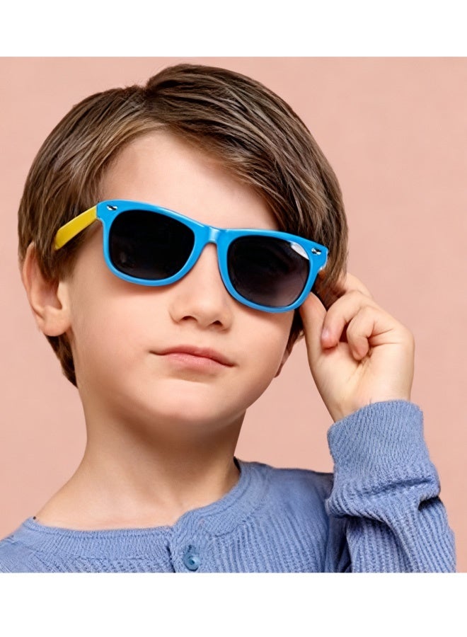 Children's Polarized Sunglasses  Age 2 to10 TPEE Rubber Flexible Frame for Boys Girls with Car Glasses Case 100% UV Protection for Beach Trips Park Playdates Family Hikes Stroller Rides Daily Outdoor Activities - Image 3