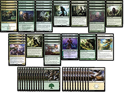 MTG Decks & More Green White Werewolf Deck Modern Legal Custom Built Magic The Gathering MTG 60 Card - Image 1