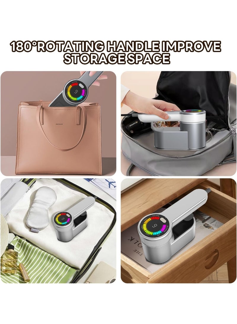 BlueFire 2-in-1 Travel Steamer & Iron for Clothes: 1200W 5-Second Fast Heat, 6 Intelligent Ironing Modes with LED Display, 120ml Tank, Portable Handheld Garment Steamer for Home & Travel | All Fabric Wrinkle Remover - Image 3