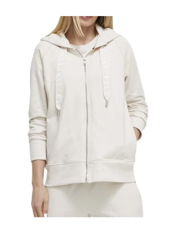 DKNY Sport Logo Zip Detail Hoodie